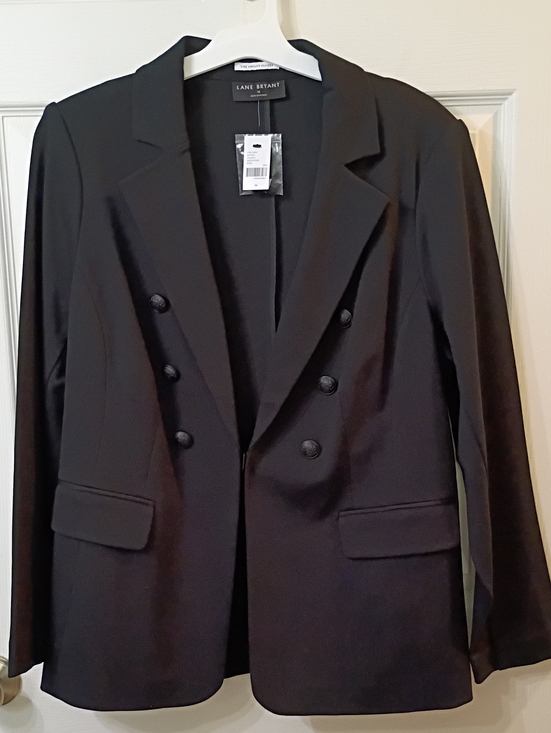 Lane Bryant Jackets & Blazers - Lane Bryant Black Double-Breasted Suit Jacket